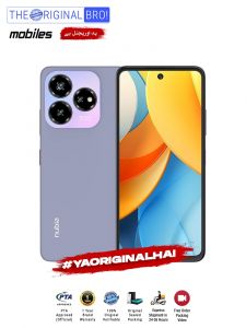 ZTE Nubia V60 Design - 6GB RAM - 256GB Storage - PTA Approved - 12 Months Warranty - Violet - The Original Bro Mobiles - TOB28